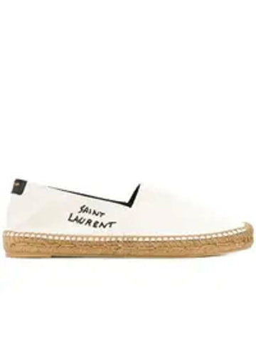 SAINT LAURENT 刺繍ロゴエスパドリーユ605956 1P210 9380 133033073 [P]
