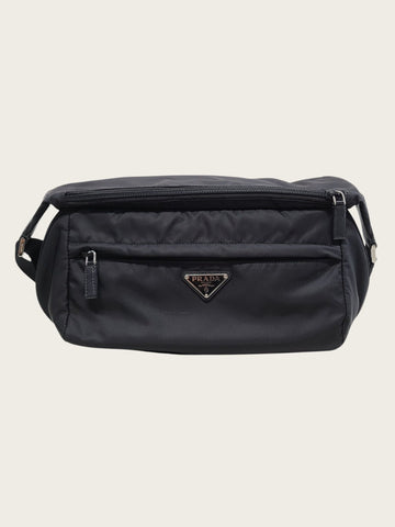 Prada Black Re-Nylon Saffiano Shoulder Biker Bag Medium 159025198 [P]
