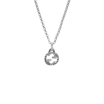 Gucci Interlocking G Paisley Silver Necklace 39793351 [P]