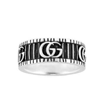 Gucci Mamont GG Silver Ring 39571788 [P]