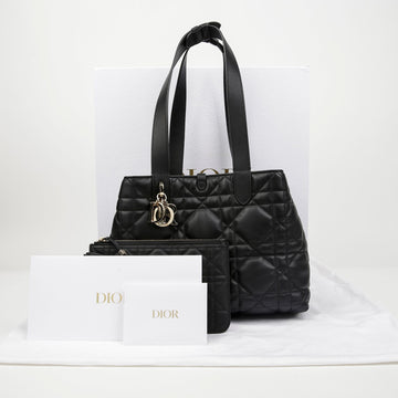 DIOR Médium Schwarz Macro Cannage Tote Bag 158643285 [P]