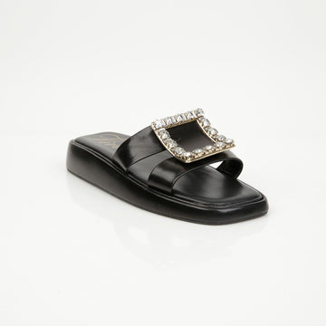 Roger Vivier Strass Buckle Mule Slippers 158815187 [P]