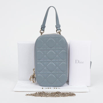 DIOR Handyhalter aus Lammleder in Cloud Blue 158642060 [P]