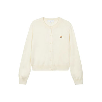 Maison Kitsune Women's Baby Fox Merino Cardigan Ecru PW00502KT1181-0383 153191763 [P]