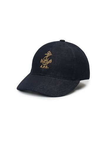 APC CASQUETTE シャルリ アンクレ ボールキャップ インディゴ COHIZM24161-IAI 142600105 [P]
