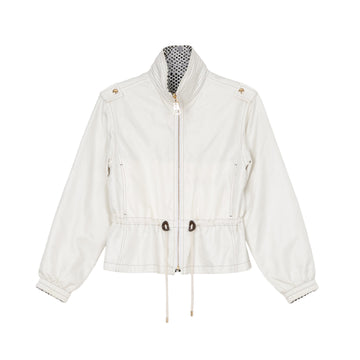 Louis Vuitton Reversible White Dot Zip-Up Jacket Size 34 158739765 [P]