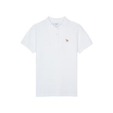 MAISON KITSUNE レディース ベビー フォックス パッチ レギュラー ポロ Tシャツ ホワイト 00207KJ7010-P100 132432482 [P]