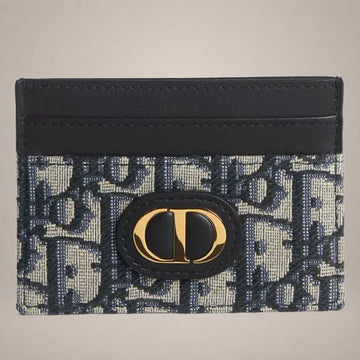 Dior 30 Montaigne Freesia Card Holder Blue 159030638 [P]