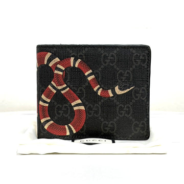 GUCCI Schlangen-GG-Supreme Geldbörse Schwarz 159030915 [P]