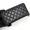 CHANEL Damen Lederlangbörse mit Logo-Reißverschluss Schwarz 159031298 [P]
