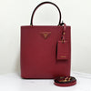 Prada Saffiano Panier Tote Bag Medium Red 159032187 [P]