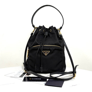 PRADA ナイロンバケットバッグ ブラック (1BH038) 159032210 [P]