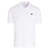 Maison Kitsune Men's Fox Head Patch Polo Shirt White FU00203KJ7007 P100 56562649 [P]