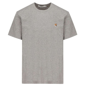 Maison Kitsune Fox Patch T-shirt Gray Melange AM00103KJ0008 H150 54600053 [P]