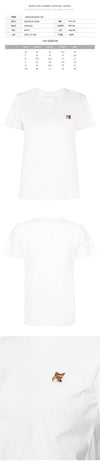 MAISON KITSUNE Damen Fox Head T-Shirt Weiß LW00105KJ0008 P100 110883703 [P]