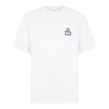 ISABEL MARANT 24SS HUGO Logo Stickerei T-Shirt Weiß TS0149HB B1N02H 20WH 76994419 [P]