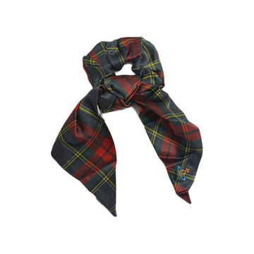 VIVIENNE WESTWOOD 26SS ORB gesticktes Logo Tartan gedruckte Scrunchie groß Mehrfarbig 8102001G W01BF M411 150834944 [P]