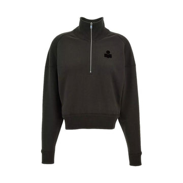 ISABEL MARANT 26SS ROSS ハイネック 半ZIP トレーナー フェードブラック A1M07E 02FK 150635266 [P]