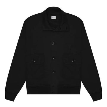 CP COMPANY コットン ダイアゴナル フリース レジスト ダイッド ボタン スウェットシャツ 147777679 [P]