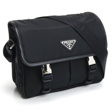PRADA リナイロン サフィアーノ レザー ショルダーバッグ 148202305 [P]