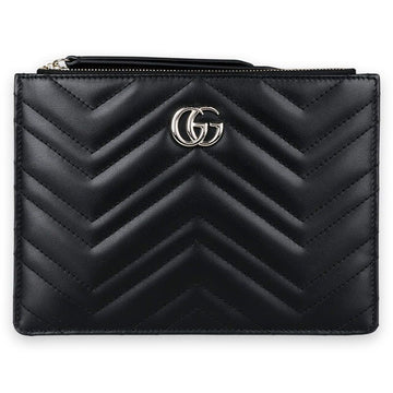 Gucci GG Marmont Leather Small Pouch Bag (Black) 813349 DTDHD 1000 132248788 [P]