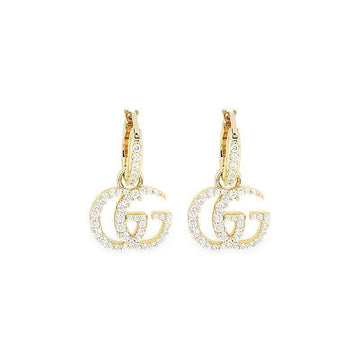 GUCCI 女性用 GG マーモント クリスタル イヤリング (ゴールド) 854605 JAAHV 8062 153461471 [P]