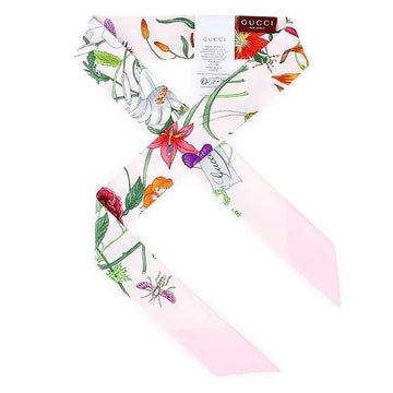 GUCCI 花柄シルクスカーフ(ライトピンク) 825121 3G001 5872 156156621 [P]