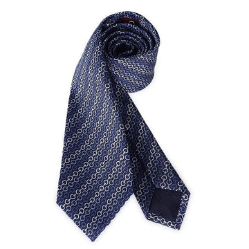 Gucci Men's Horsebit Pattern Jacquard Silk Tie (Blue) 835753 4E009 4269 152746153 [P]
