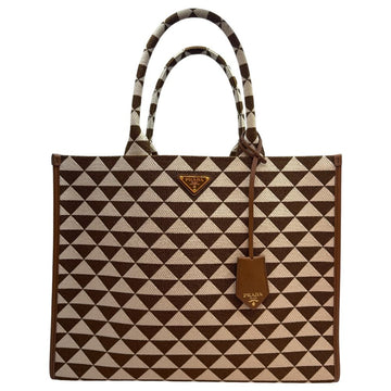 Prada Symbol Jacquard Tote Bag Tobacco 1BA356 159046356 [P]