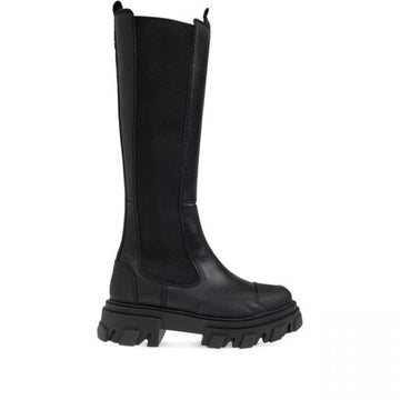 GANNI 26FW ブラックステッチ ハイ チェルシーブーツ (S3240 099) 146708901 [P]