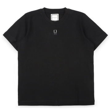 Wooyoungmi Slim Fit Short Sleeve Front Logo T-Shirt (Black) W261TS01 759B 154388158 [P]
