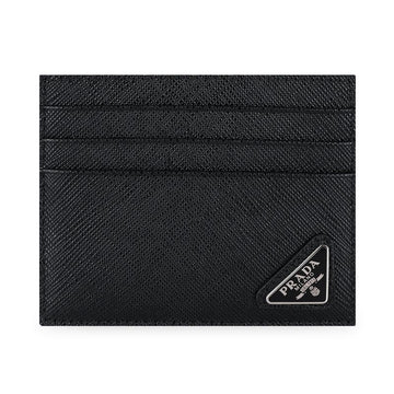 PRADA Kartenetui aus Saffiano-Leder mit Dreieckslogo (Schwarz) 2MC223 QHH F0002 159044134 [P]