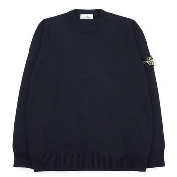 Stone Island Men's Patch Logo Round Neck Knit (Navy) K2S15 5100072 S00A3 V0020 159045511 [P]