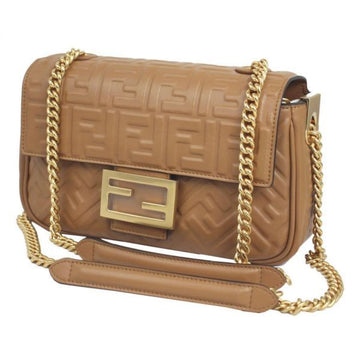 Fendi Baguette Chain Midi Nappa Leather Bag (8BR793 AH9C F1AQR) 130371621 [P]