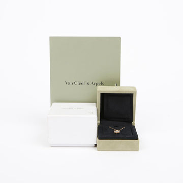 Van Cleef & Arpels Alhambra Pendant Necklace Sweet Yellow Gold White Mother of Pearl 158665626 [P]