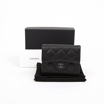 CHANEL Classic Small Caviar Flap Wallet 158665963 [P]