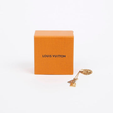 LOUIS VUITTON Nano-Gravur-Halskette gold silber 158667133 [P]
