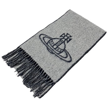 VIVIENNE WESTWOOD 26FW Einzel ORB Wende-Schal Mineral Grau (81030006 W01MK P407) 159049835 [P]