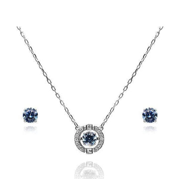 SWAROVSKI Halskette Sparkling Dance Round Ohrring-Set Damenhalskette 5480485 44897885 [P]