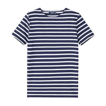 SAINT JAMES Kurzarm T-Shirt Levante Moderne Streifen Kinder 2068 MARINE NEIGE 146829913 [P]