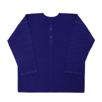 ISSEY MIYAKE Long Sleeve Monthly Color February Henley Neck Men's Long Sleeve T-Shirt 156242009 [P]