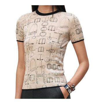 HERMES Short-Sleeve Pullover H6H2638D2KK38 159050058 [P]
