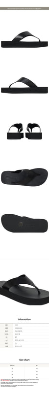 The Row Black Dune Platform Ginza Flip-Flop Sandals 159050079 [P]