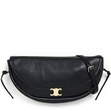 Celine Black Little Half Moon Soft Small Shoulder Bag 159050100 [P]