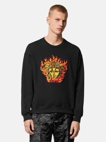VERSACE FLAME Sweatshirt mit Stickerei 1010688 1A07751 1B000 133044337 [P]