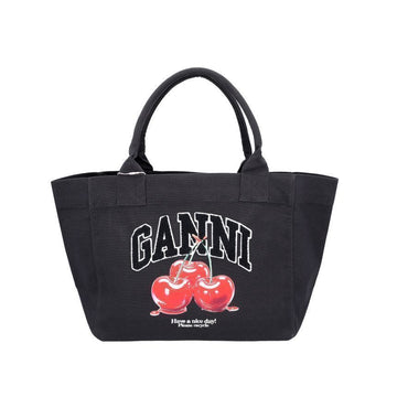 Ganni Cherries Print Medium Women's Tote Bag 153845473 [P]