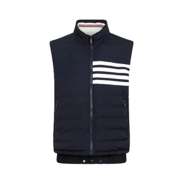 Thom Browne Poly Twill 4 Bar Funnel Neck Down Vest (FVD015X 07259 415) 114951508 [P]