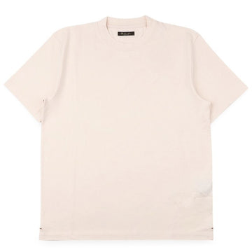 LORO PIANA メンズベーシックコットン半袖 (ピンク) FAM8924 L0CD 154423221 [P]