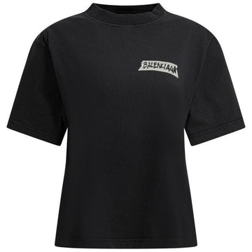 BALENCIAGA Masking Tape T-Shirt mit mittlerer Passform (850990 TTVL6 1041) 156478931 [P]