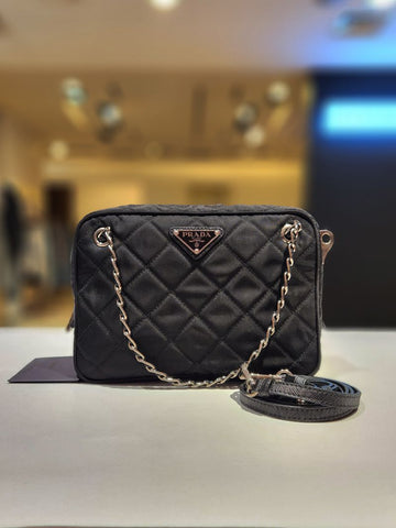 PRADA Ketten-Schultertasche aus Nylon mit Steppung 1BH910 159051421 [P]